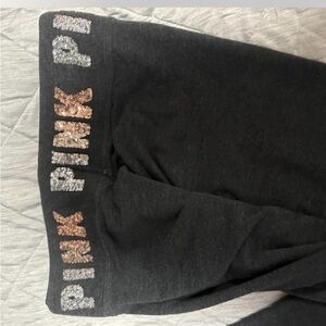 Victoria's Secret Kids Leggings with Glitter Logo